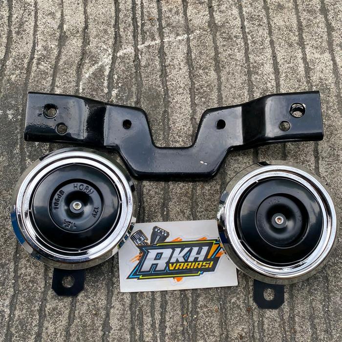 klakson rx king 2pcs model peredam set breket dudukan 12volt